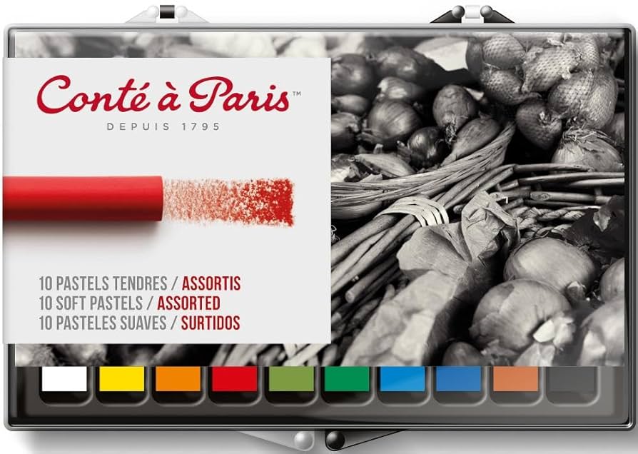 Amazon.com: Conté à Paris Soft Pastels with 10 Assorted